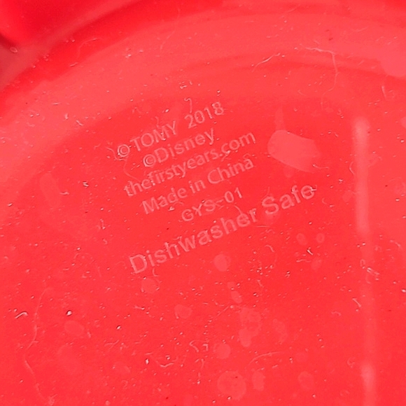 Disney The First Years Mickey Mouse Silicone Sectioned Plate & Placemat Red - Picture 7 of 9